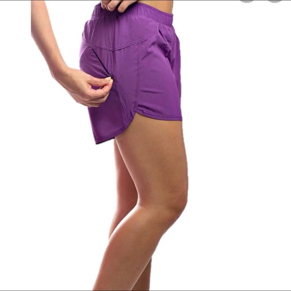 Athletic Purple Shorts - Picture 4 of 7